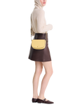 Longchamp Épure Leather Cross Body Bag, Yellow Lemon