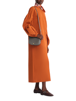 Longchamp Épure Leather Cross Body Bag - view 2, Grey Light