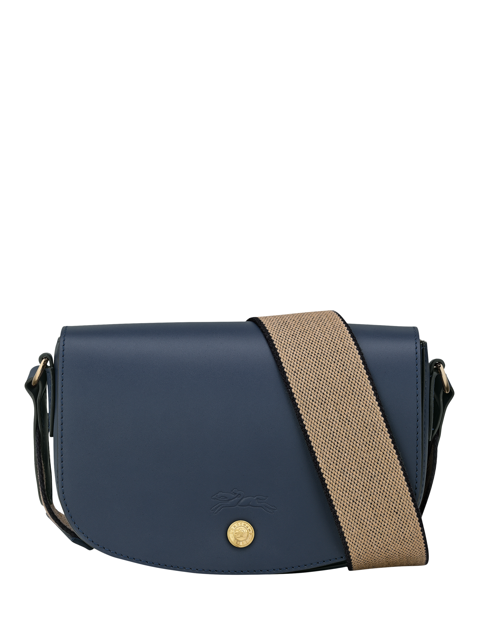 Product image 1 of 6, which shows Longchamp Épure Leather Small Crossbody Bag, Navy