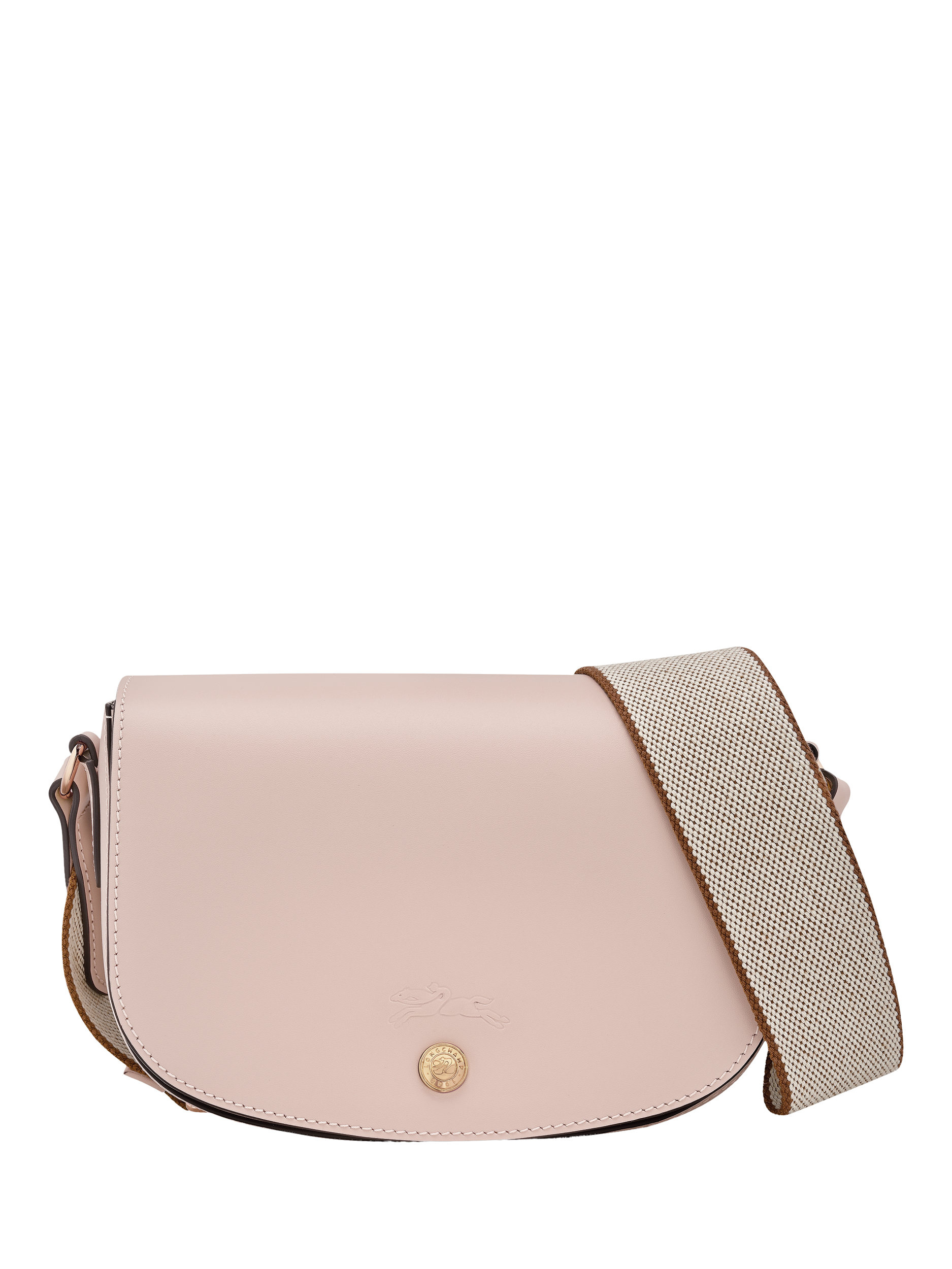 Product image 1 of 5, which shows Longchamp Épure Leather Small Crossbody Bag, Petal Pink