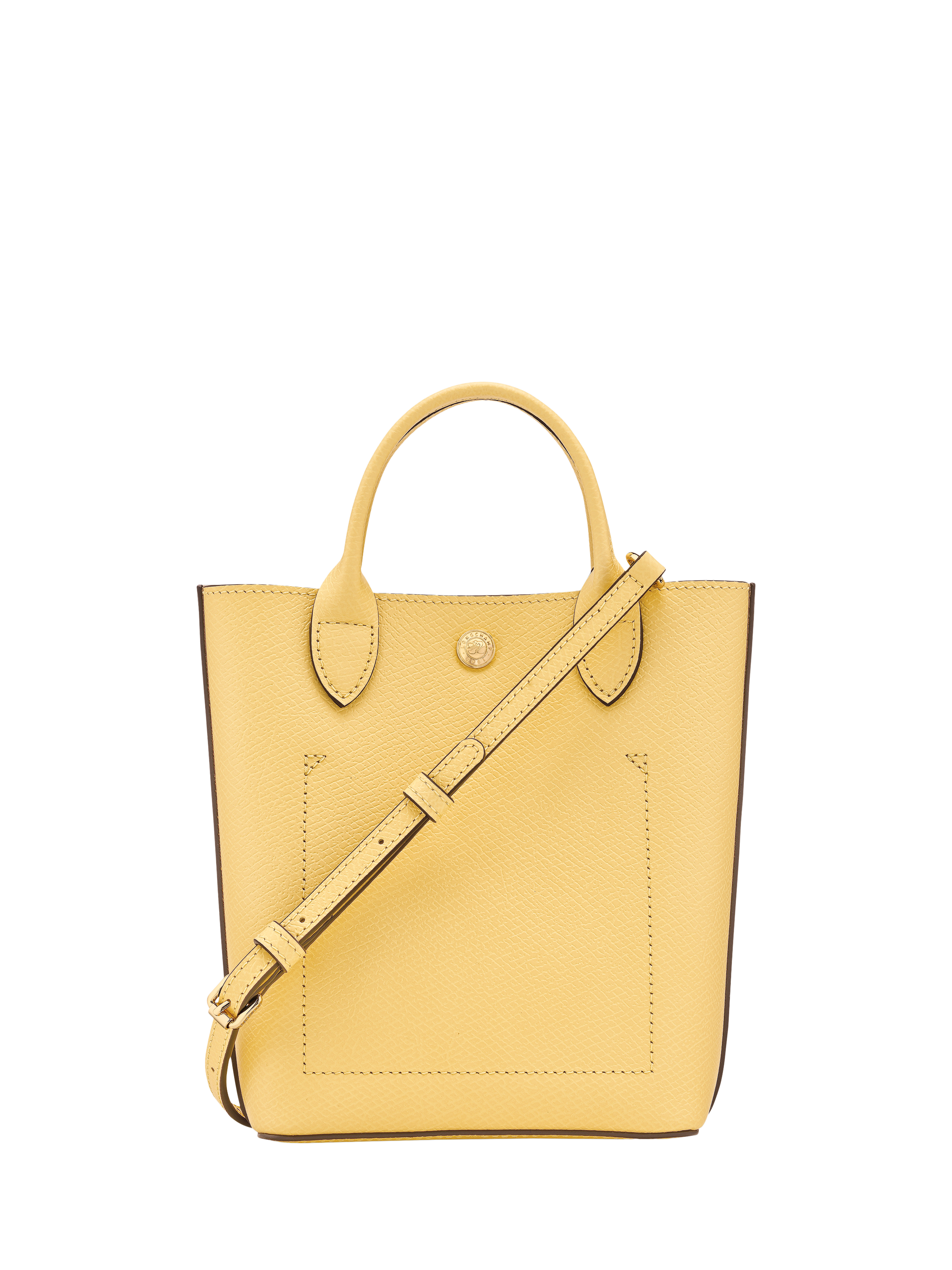 Product image 4 of 6, which shows Longchamp Épure XS Leather Tote Bag, Lemon Yellow