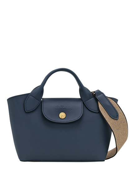 Longchamp Épure Leather Extra Small Tote Bag, Navy