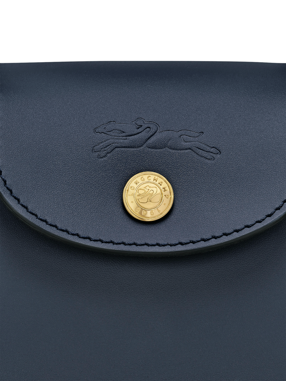 Product image 6 of 6, which shows Longchamp Épure Leather Extra Small Tote Bag, Navy