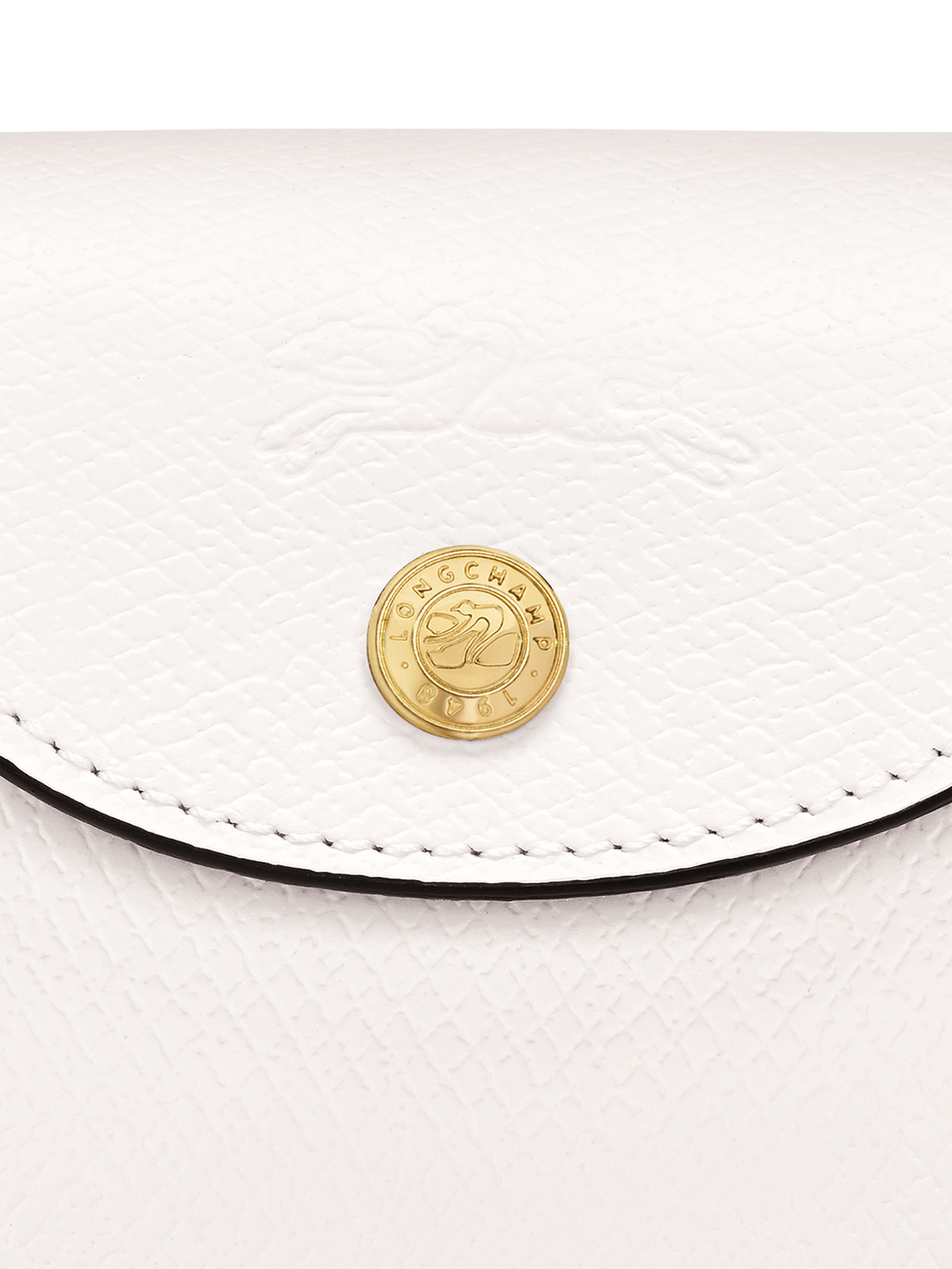 Product image 3 of 3, which shows Longchamp Épure Leather XS Horizontal Tote Bag, White