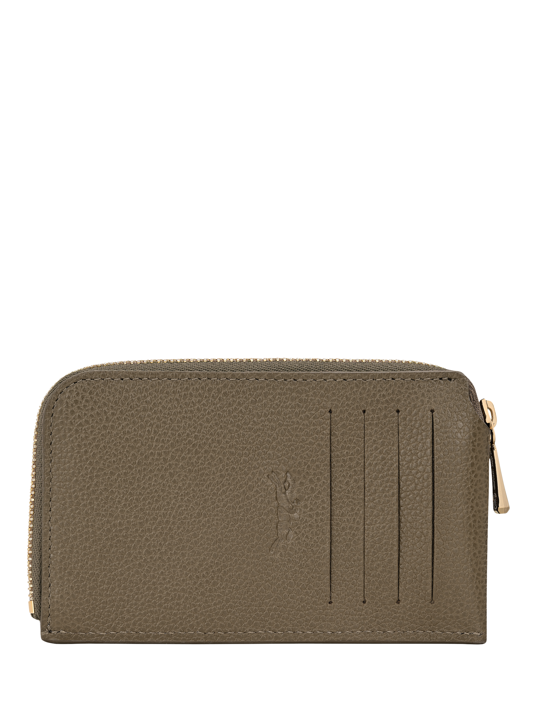 Product image 2 of 2, which shows Longchamp Foulonne Leather Card Holder, Caper