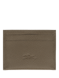Longchamp Le Foulonné Leather Card Holder, Caper