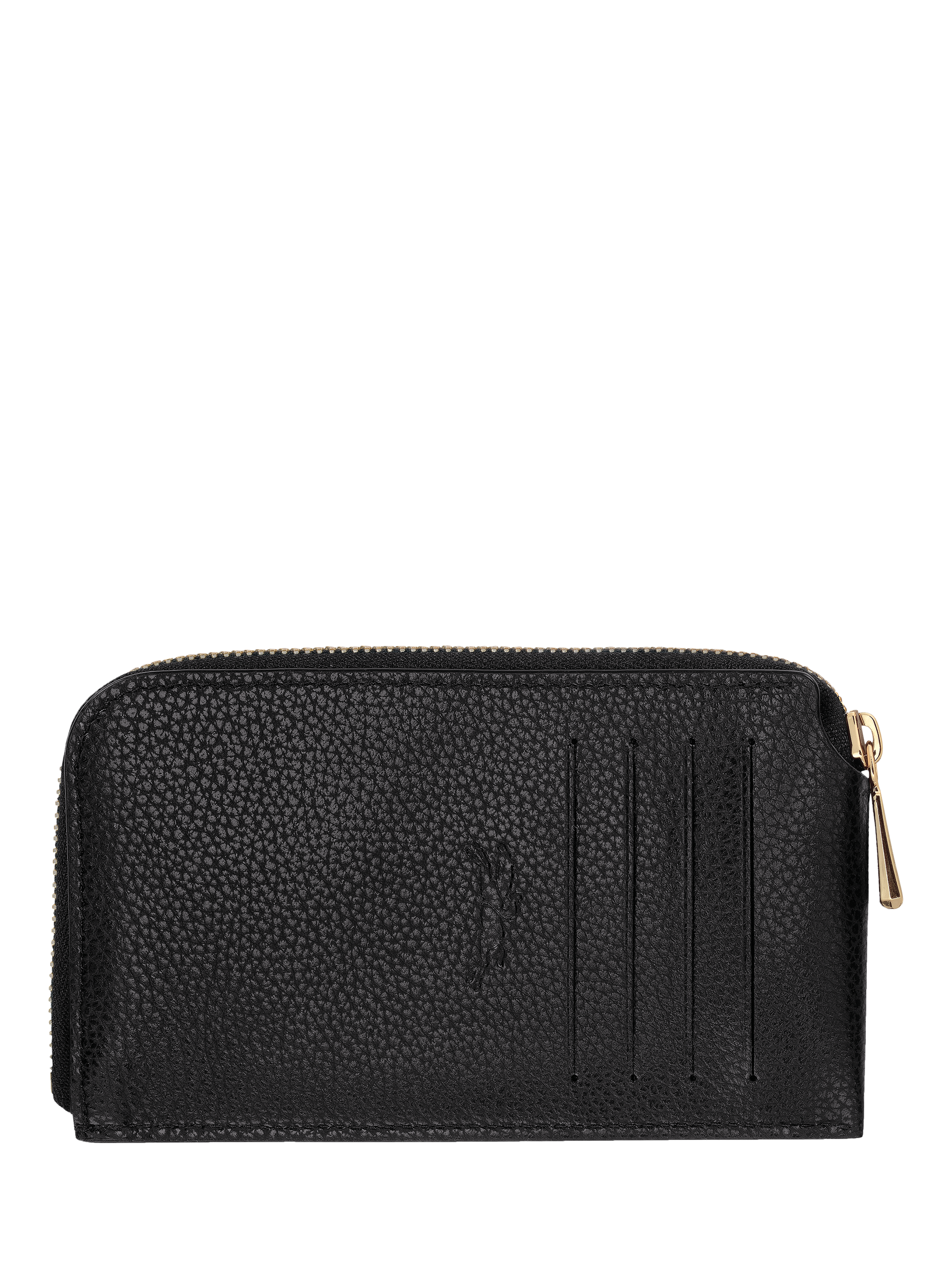 Product image 2 of 2, which shows Longchamp Foulonne Leather Card Holder, Black
