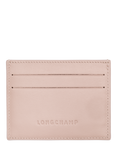 Longchamp Le Roseau Leather Card Holder, Petal Pink