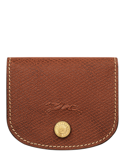 Longchamp Épure Leather Card Holder, Brown