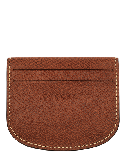 Longchamp Épure Leather Card Holder - view 2, Brown