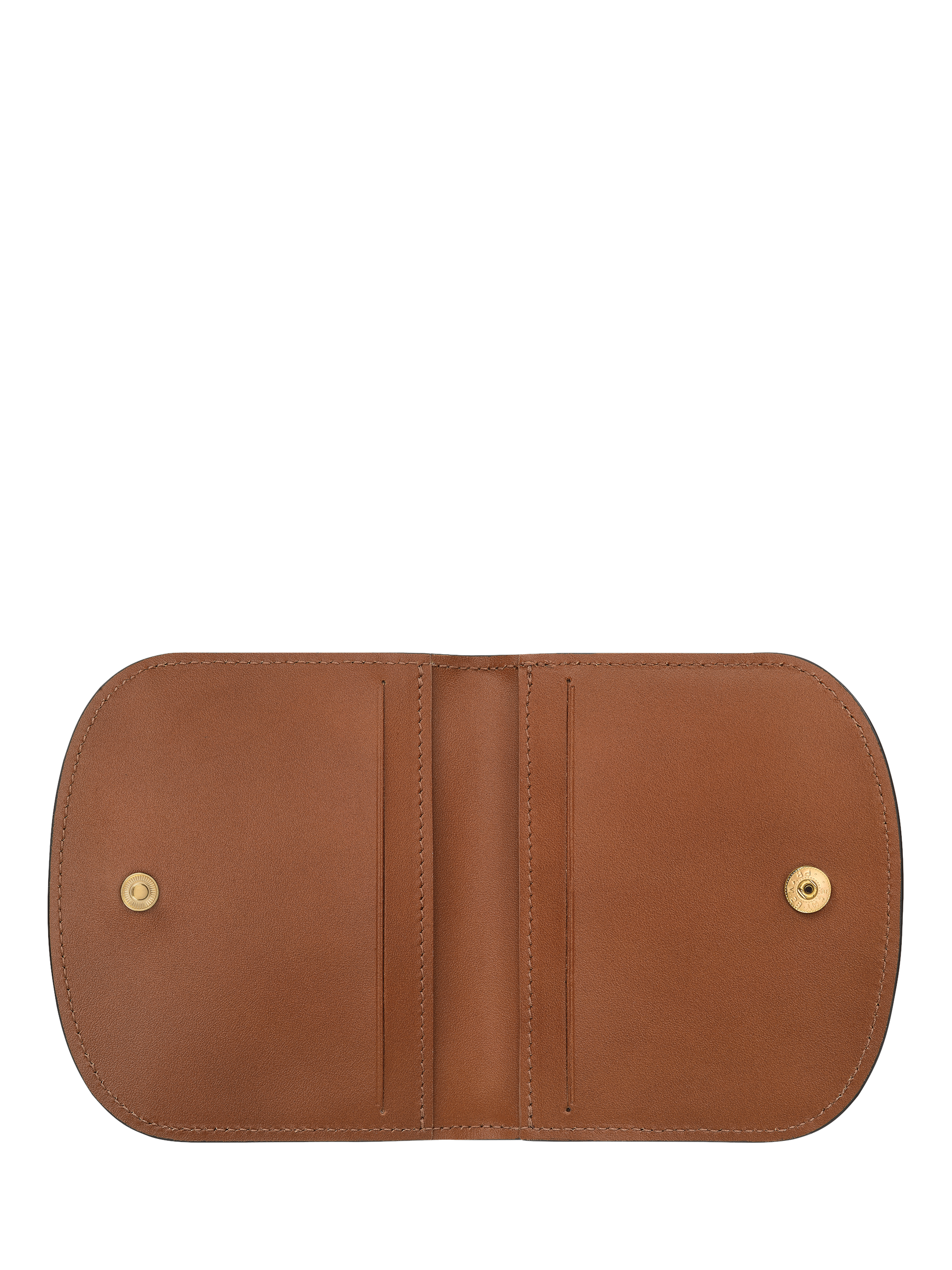 Product image 3 of 3, which shows Longchamp Épure Leather Card Holder, Cognac