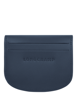 Longchamp Épure Leather Card Holder - view 2, Navy
