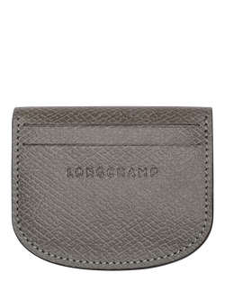 Longchamp Épure Leather Card Holder - view 2, Turtledove