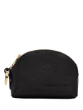 Longchamp Foulonne Leather Coin Purse, Black