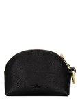 Longchamp Foulonne Leather Coin Purse, Black