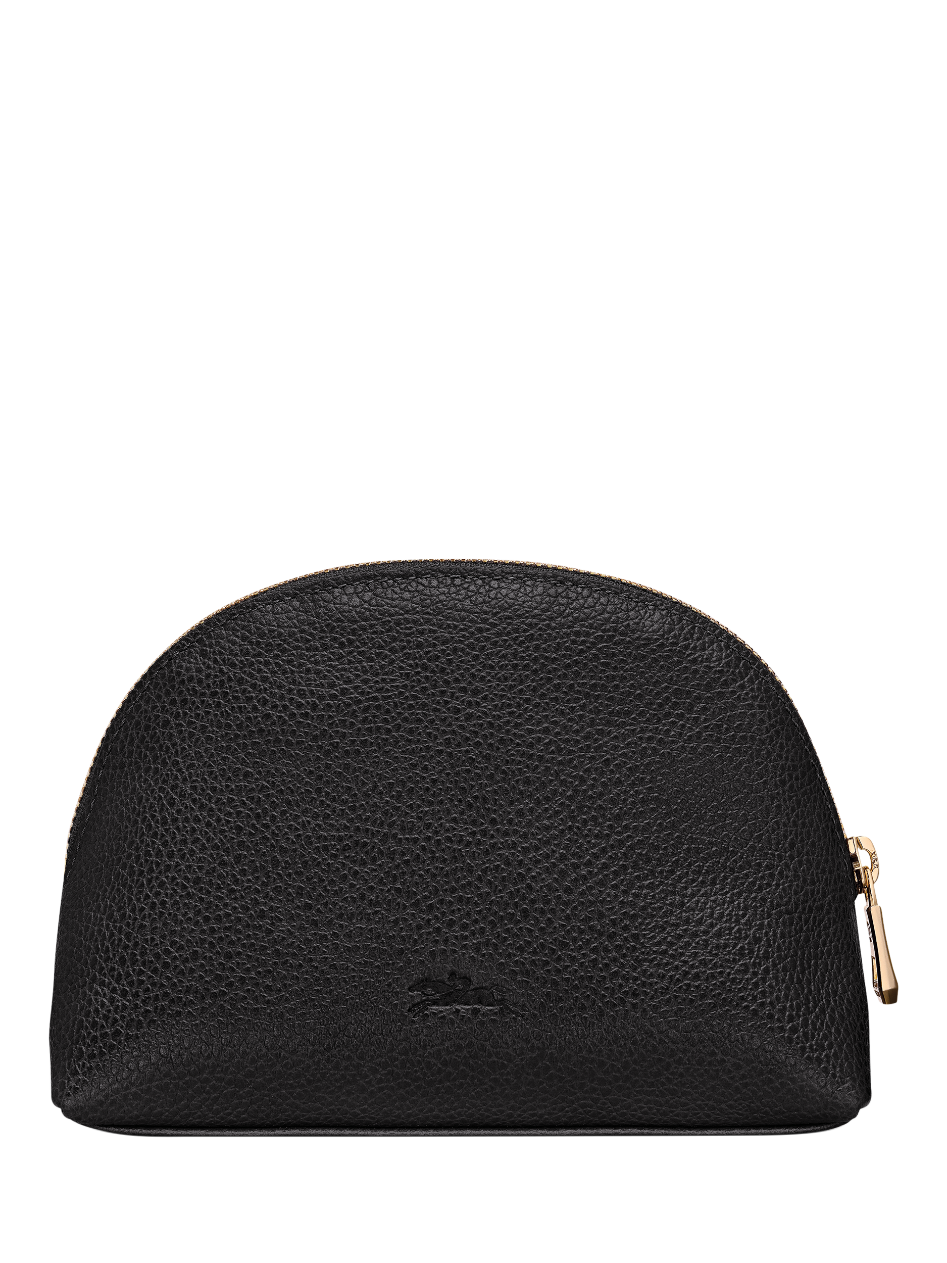 Product image 2 of 2, which shows Longchamp Le Foulonne Leather Pouch, Black