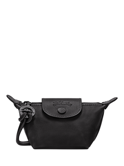 Longchamp Le Pliage Xtra Leather Coin Purse, Black