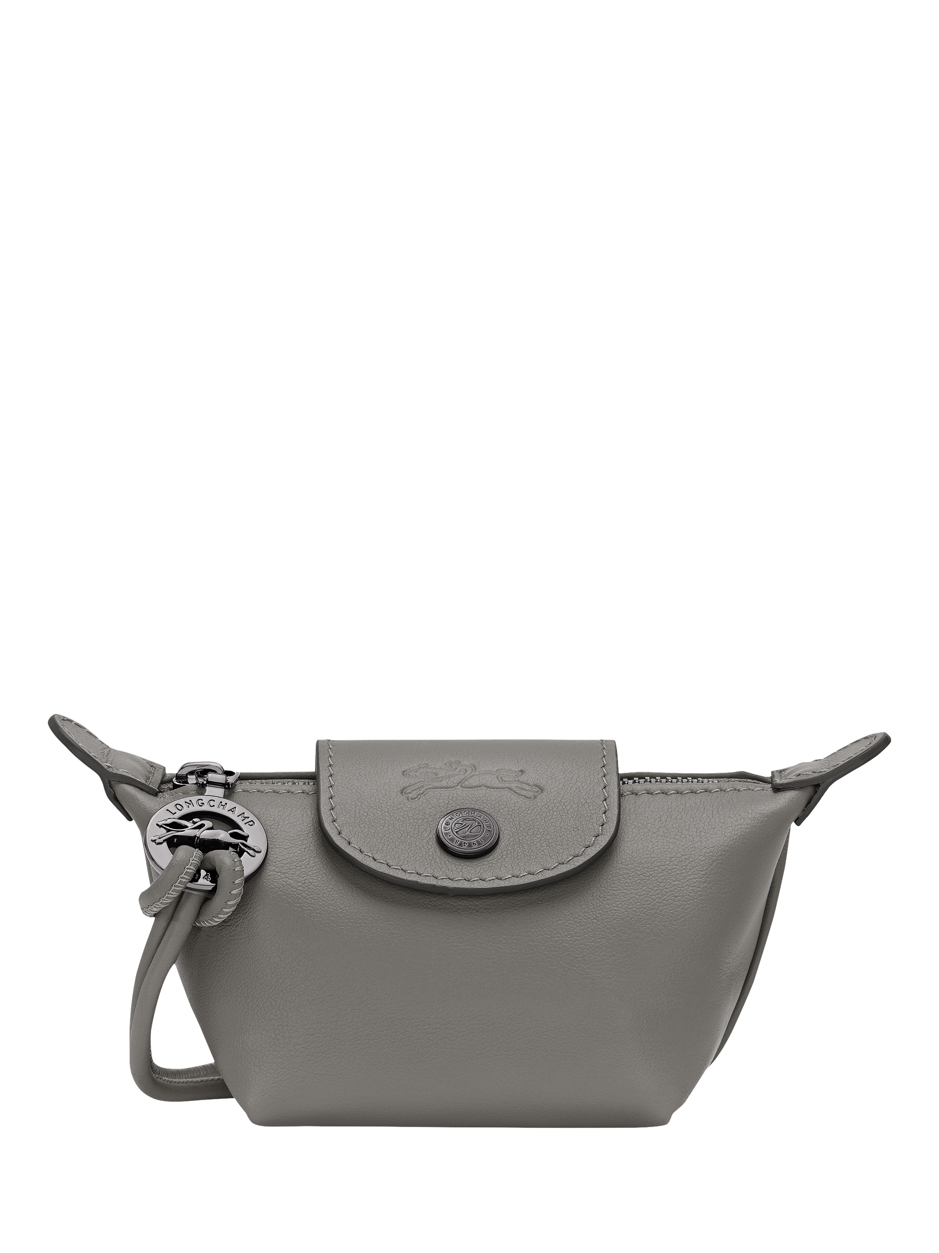 Product image 1 of 2, which shows Longchamp Le Pliage Xtra Leather Coin Purse, Turtledove