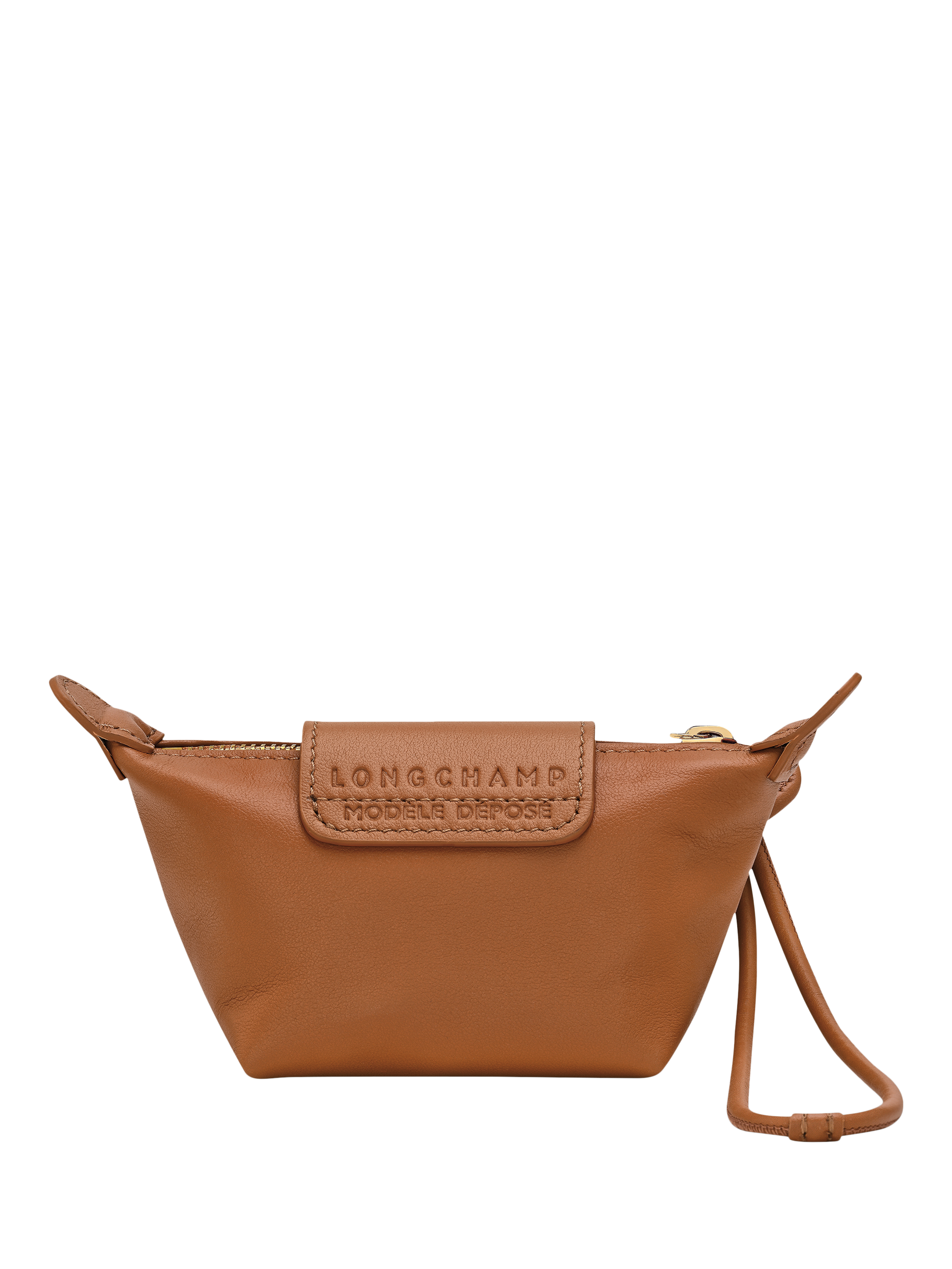 Product image 2 of 2, which shows Longchamp Le Pliage Xtra Leather Coin Purse, Cashew
