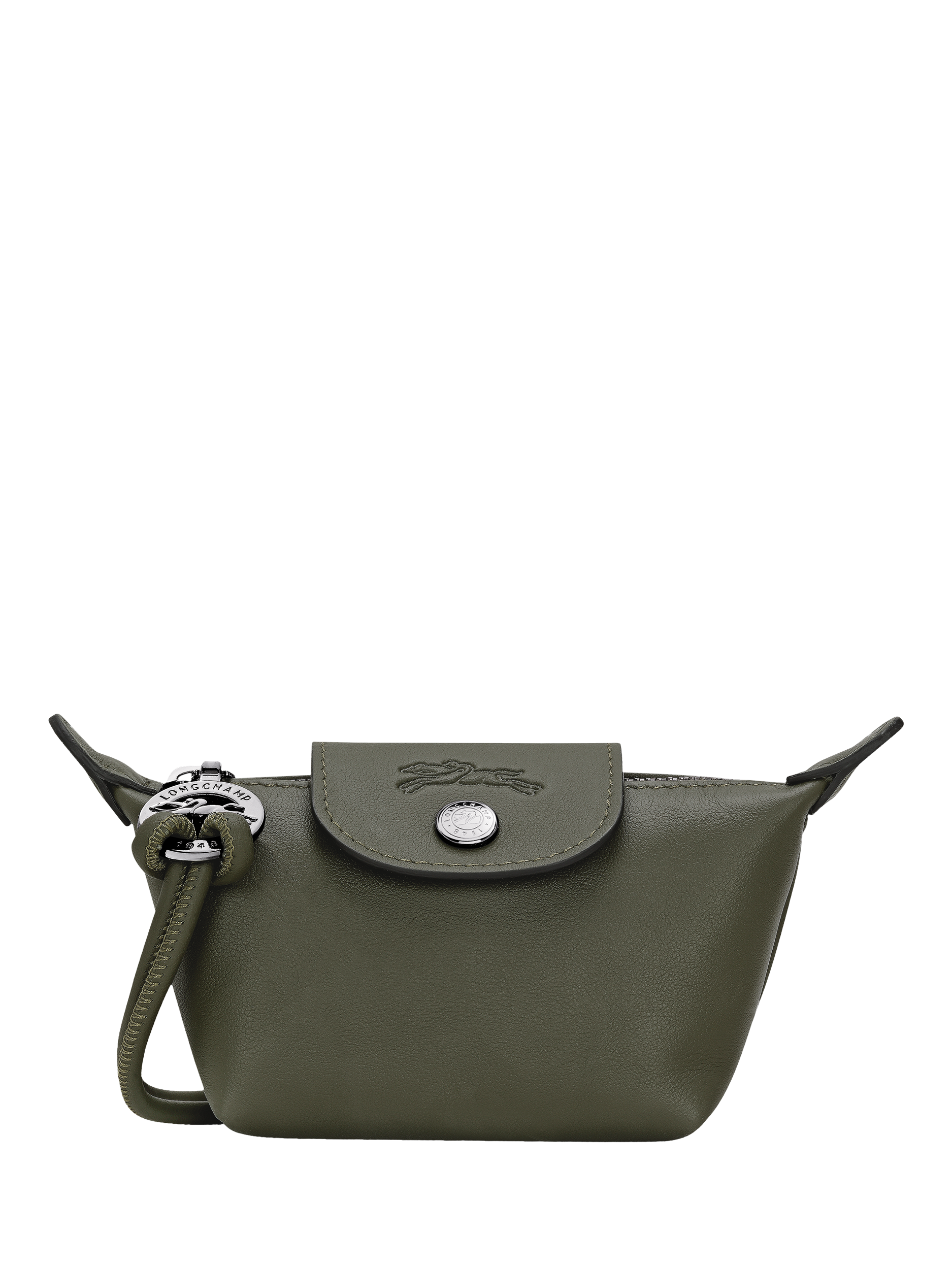 Product image 1 of 2, which shows Longchamp Le Pliage Xtra Leather Coin Purse, Fir