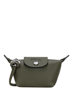 Longchamp Le Pliage Xtra Leather Coin Purse, Fir