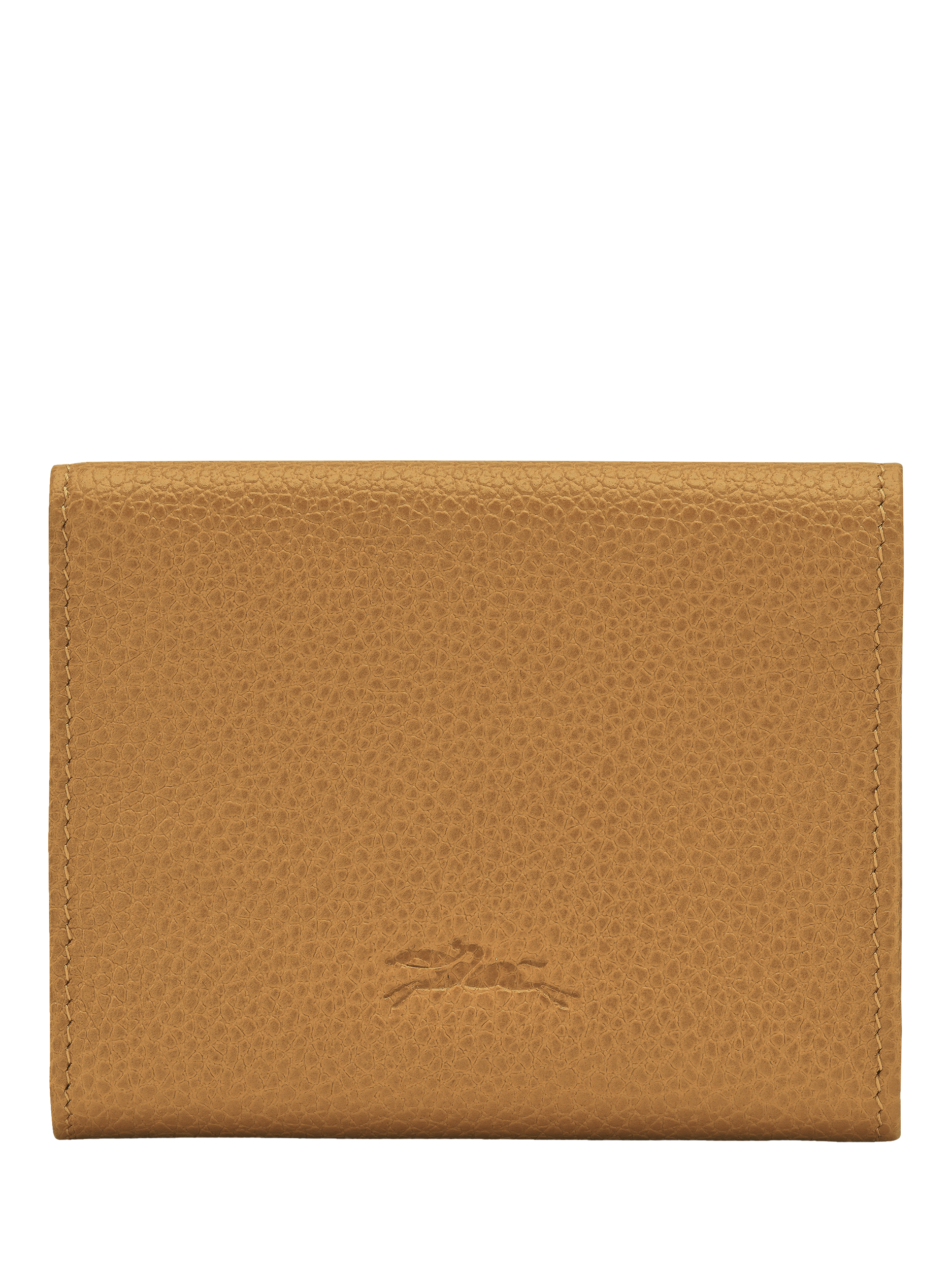Product image 2 of 3, which shows Longchamp Le Foulonné Compact Leather Wallet, Nutmeg