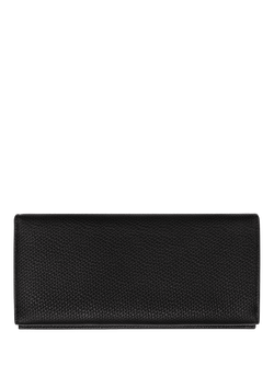 Longchamp Le Roseau Leather Wallet - view 2, Black