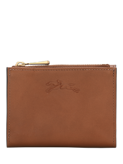 Longchamp Épure Leather Compact Wallet, Cognac