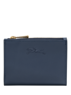 Longchamp Épure Leather Compact Wallet, Blue Navy