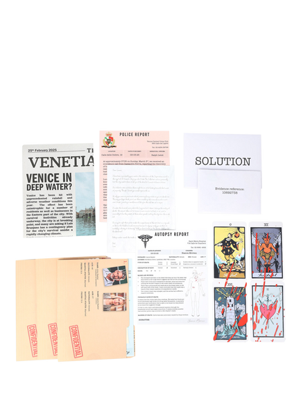 Talking Tables Venice Murder Mystery Escape Room Board Game - view 2, Multi