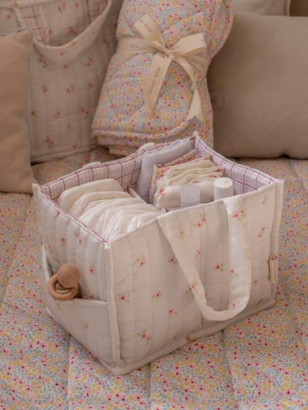 Avery Row Baby Changing Caddy, Anemone - view 2, Multi