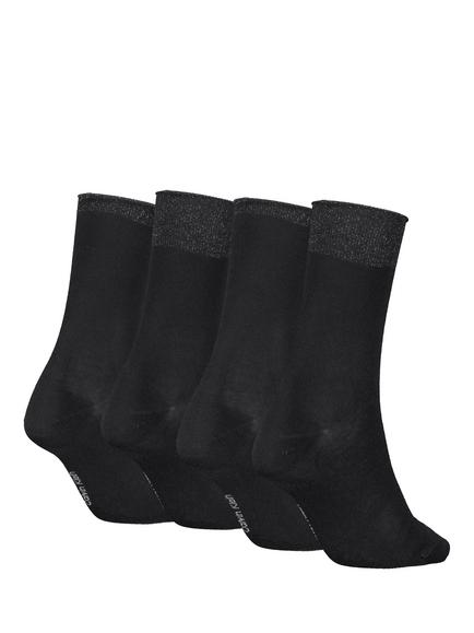 Calvin Klein Glitter Socks, Pack of 4 - view 2, Black