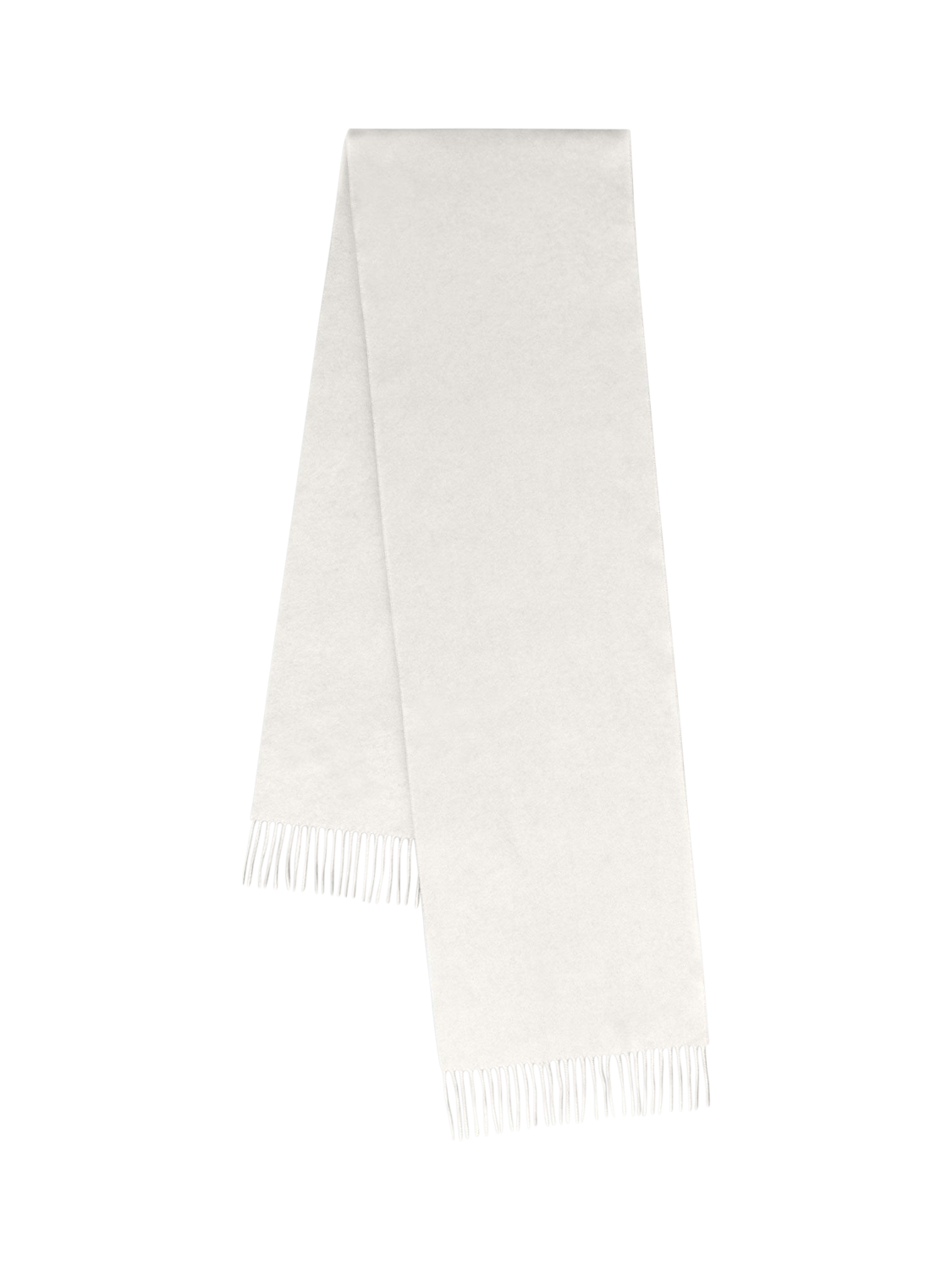 Product image 2 of 4, which shows Mulberry Cashmere Fringe Scarf, Cream