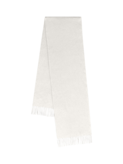 Mulberry Cashmere Fringe Scarf - view 2, Cream