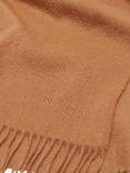 Mulberry Cashmere Fringe Scarf, Dark Camel