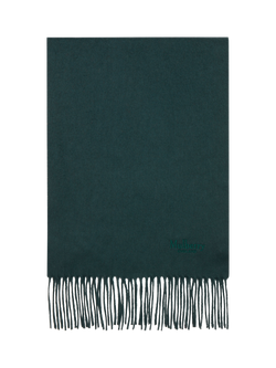 Mulberry Cashmere Fringe Scarf, Mulberry Green