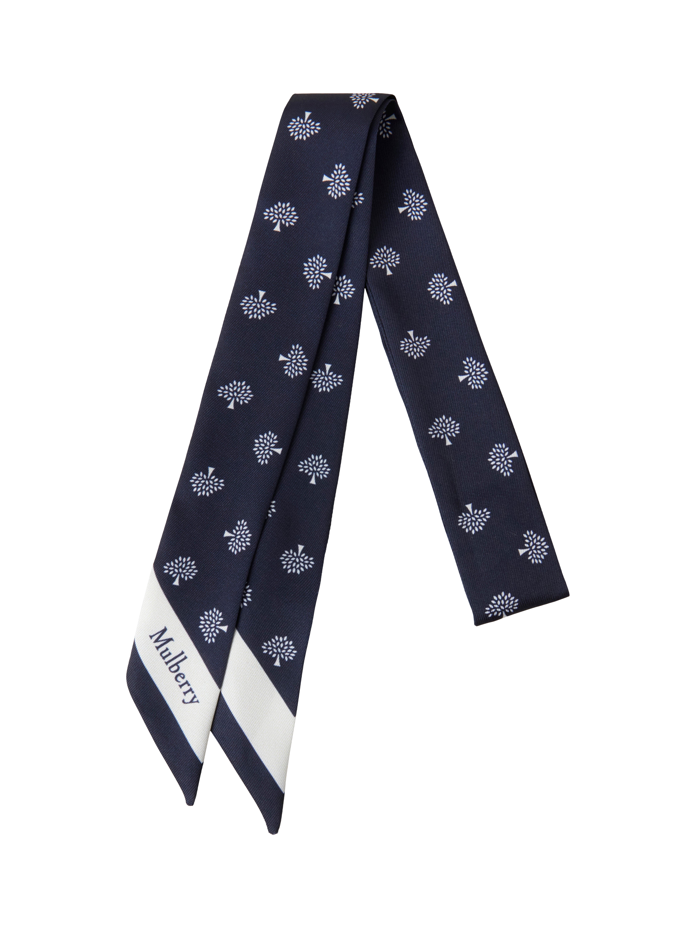 Product image 1 of 2, which shows Mulberry Tree Skinny Scarf, Night Sky
