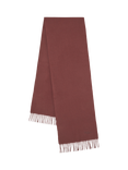 Mulberry Small Solid Merino Wool Scarf, Bright Oak