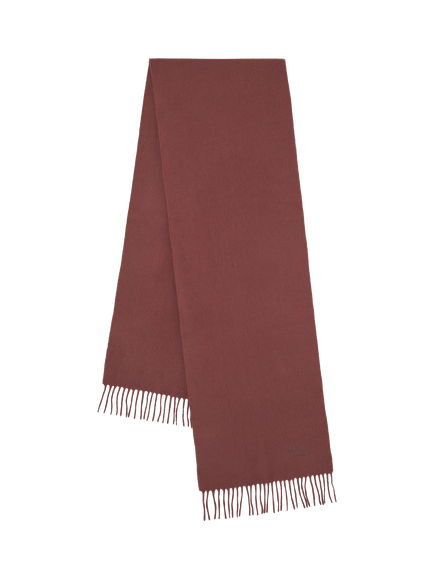 Mulberry Small Solid Merino Wool Scarf, Bright Oak