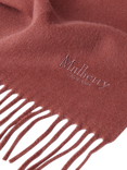 Mulberry Small Solid Merino Wool Scarf, Bright Oak