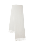 Mulberry Small Solid Merino Wool Scarf, Cream