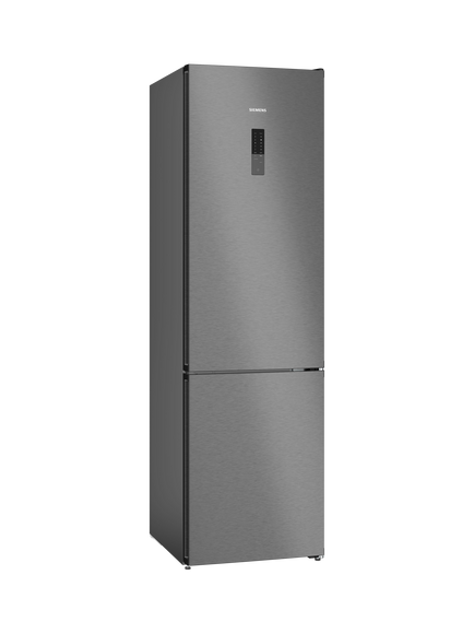 Siemens iQ300 KG39NXXBF Freestanding 70/30 Fridge Freezer, Black Steel, Black Steel