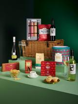 John Lewis Festive Fireside Wicker Hamper