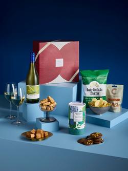 John Lewis White Wine & Nibbles Gift Box, Multi
