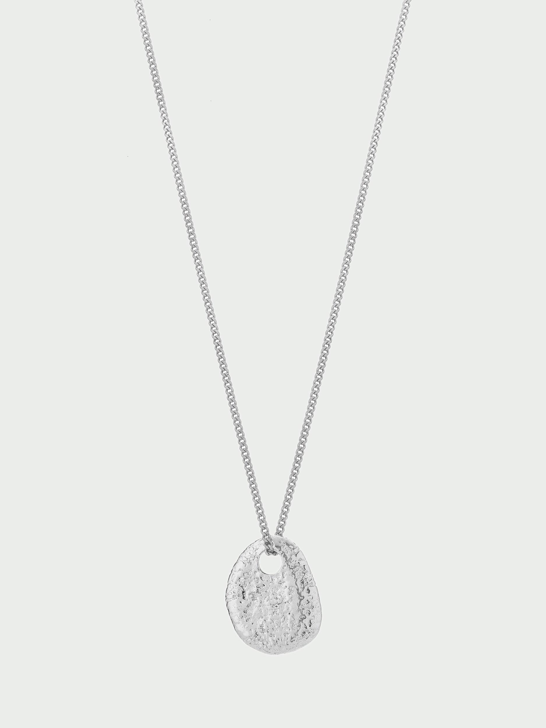 Product image 1 of 2, which shows Tutti Reversible Pebble Pendant Necklace, Silver
