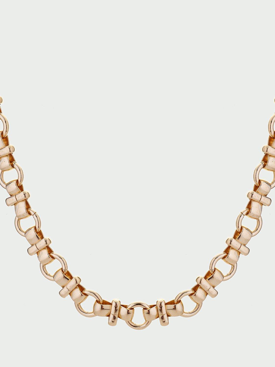Product image 1 of 2, which shows Tutti Polished Chunky Chain Necklace, Gold