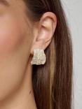 Tutti & Co Textured Curved Stud Earrings
