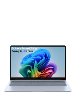 Samsung Galaxy Book4 Edge Laptop, Qualcomm Snapdragon X Processor, 16GB RAM, Galaxy AI, 256GB SSD, 15.6" Full HD, Sapphire Blue, Sapphire Blue