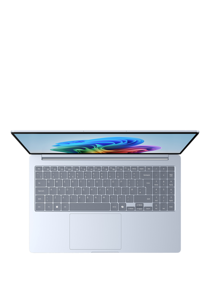 Samsung Galaxy Book4 Edge Laptop, Qualcomm Snapdragon X Processor, 16GB RAM, Galaxy AI, 256GB SSD, 15.6" Full HD, Sapphire Blue - view 2, Sapphire Blue