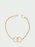 Tutti & Co Interlocking Hoop Bracelet, Gold